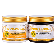 PinkPawPal Set Degresare & Echilibrare – De-Greasing Cream 150 g + Balancing Powder 100 g