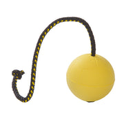Dingo Gear – minge de antrenament Ø 7 cm cu șnur de 30 cm, moale și flotabilă