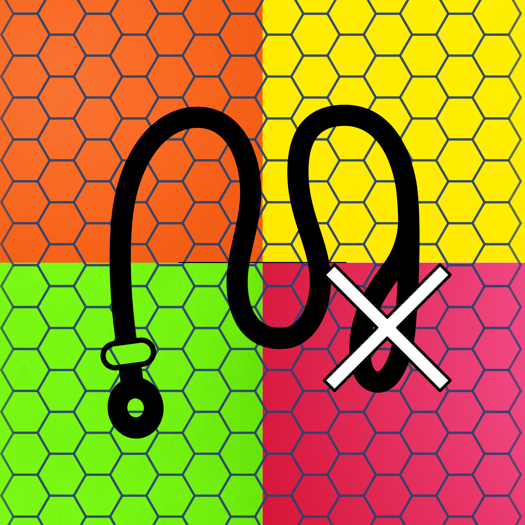 Lesă de antrenament Flex Honey fără mâner