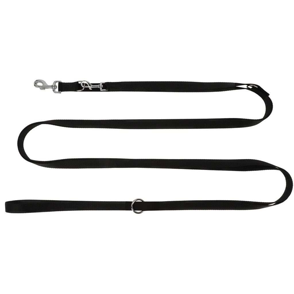 Lesă reglabilă, lungime 150–300 cm, 2,5 cm, neagră