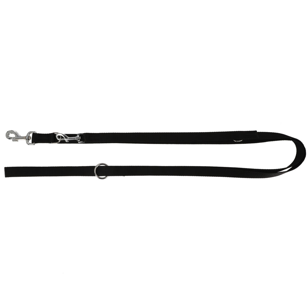 Lesă reglabilă, lungime 150–300 cm, 2,5 cm, neagră