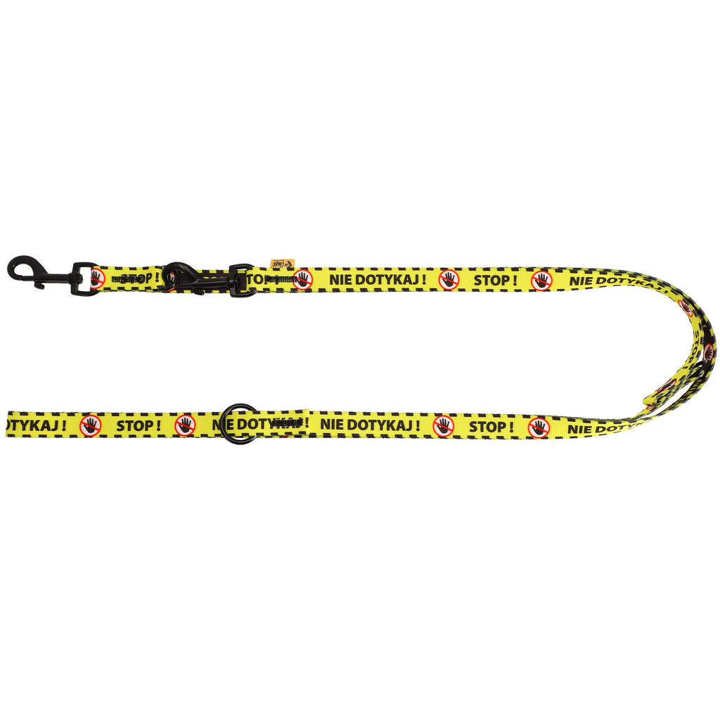 Lesă galbenă pentru câini „NU ATINGE”