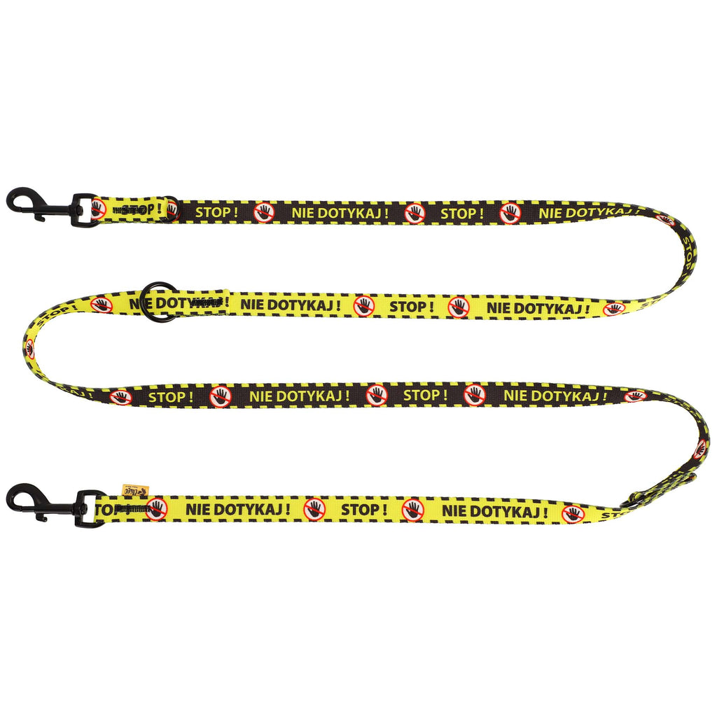 Lesă galbenă pentru câini „NU ATINGE”