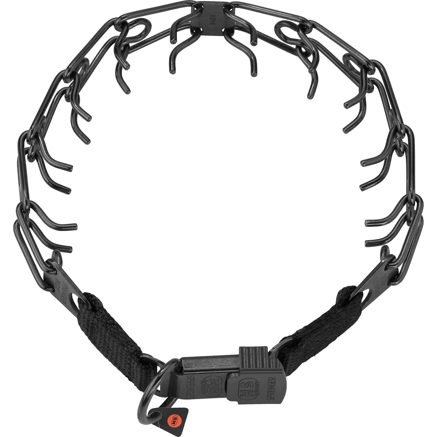 Zgardă din Oțel Inoxidabil NEGRU – Dresaj Hermann Sprenger – 60 cm