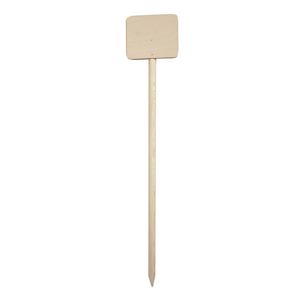 Dingo Gear – Marcaj din lemn pentru urmă cu plăcuță dreptunghiulară – 10 × 12 cm.