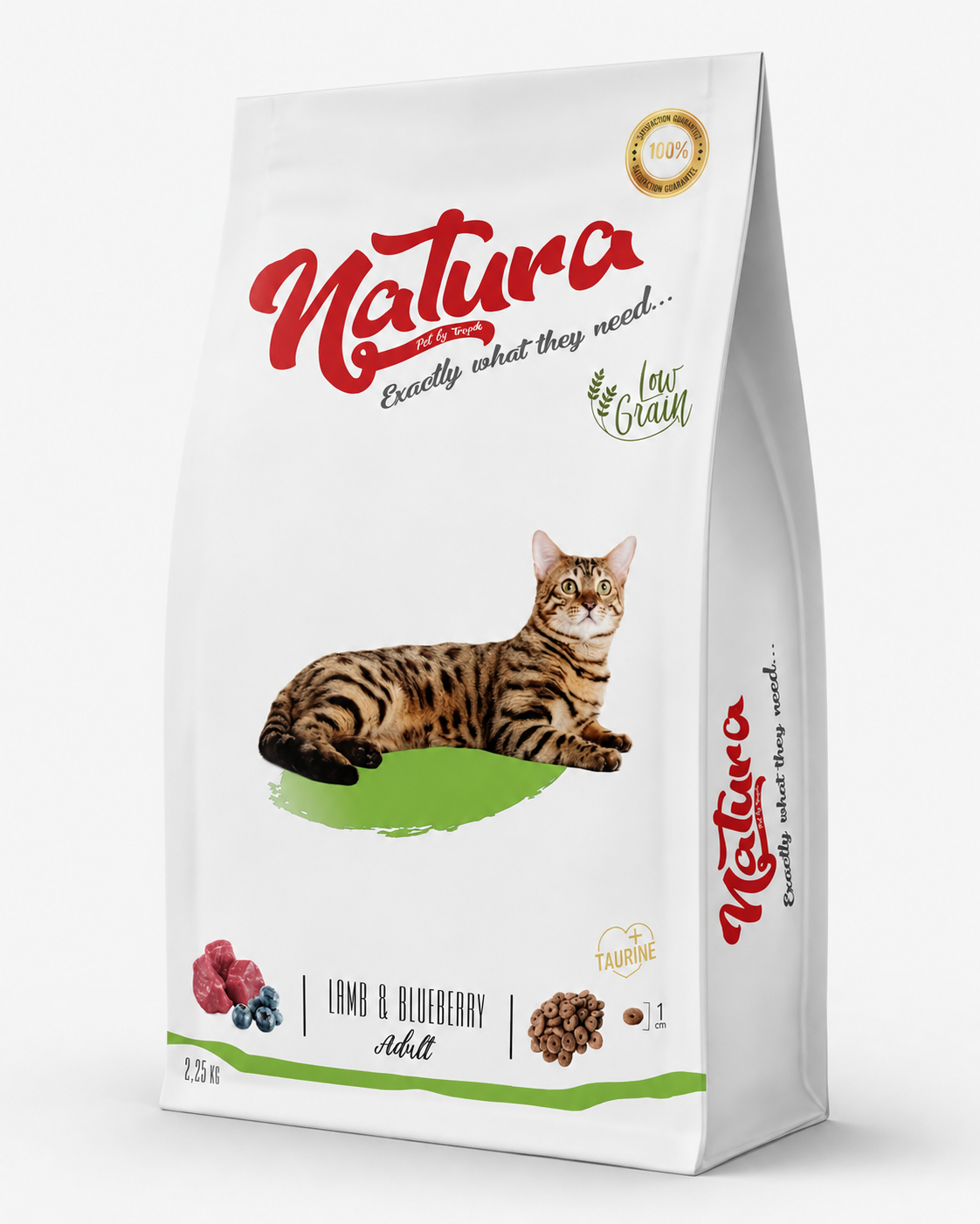 Hrana Uscata Pisica Natura Low Grain Adult Natura cu Miel și Afine, 2.25 Kg