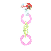 Jucărie pentru câini – Natura Dental Rope Dog Toy With Twin Plastic Ring PTH-042 (27 cm)
